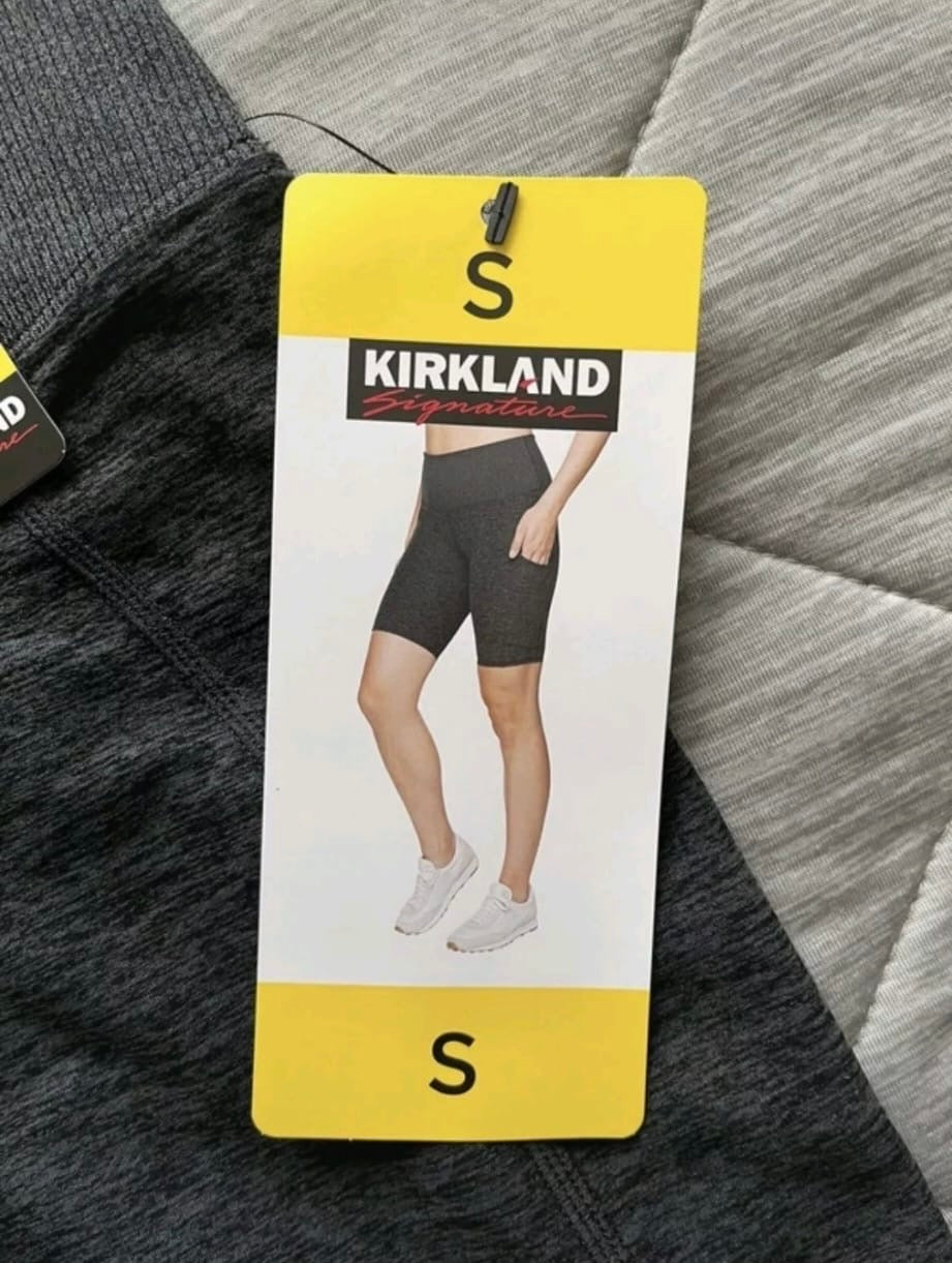 Kirkland Signature Ladies Brushed Bike Shorts Colour Grey Marl Size Small