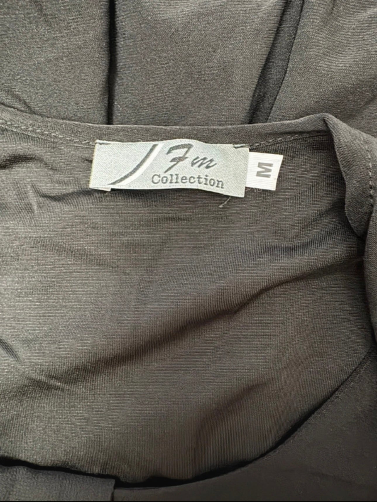 FM Collection long sleeve top Colour Black Size M