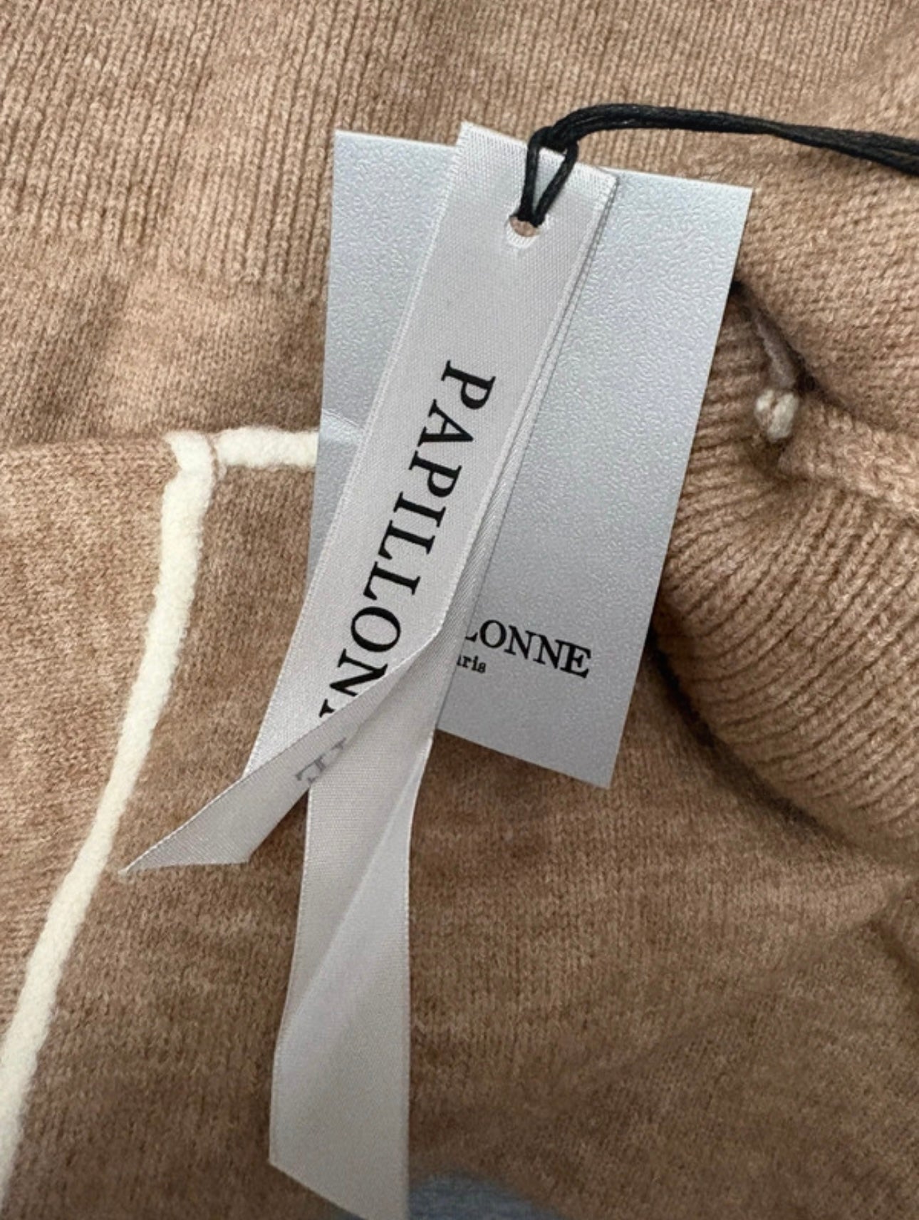 Papillonne Roll Neck Jumper Colour Beige One Size 10-22