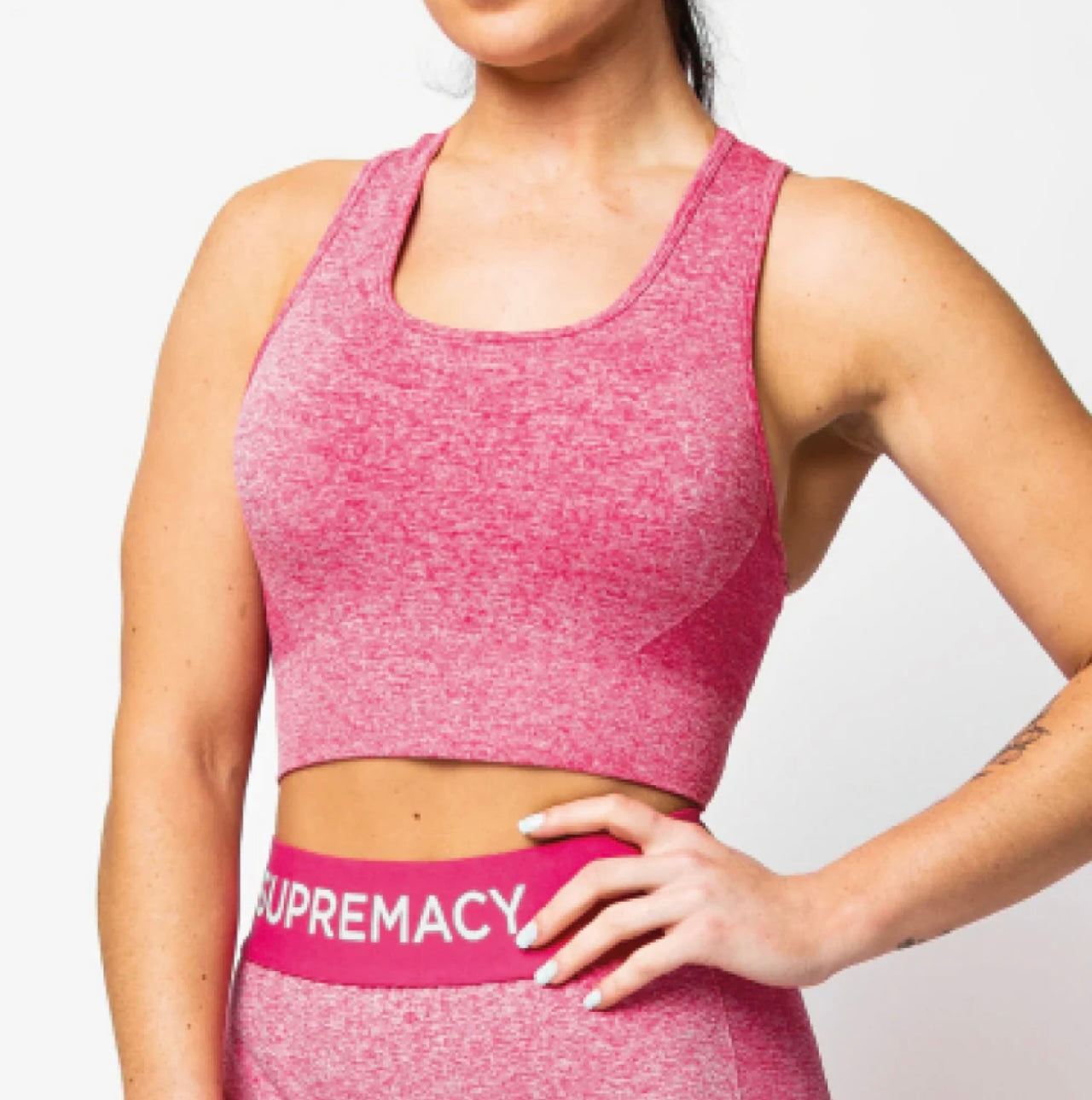 Supremacy Core Bra Top Colour Bright Pink