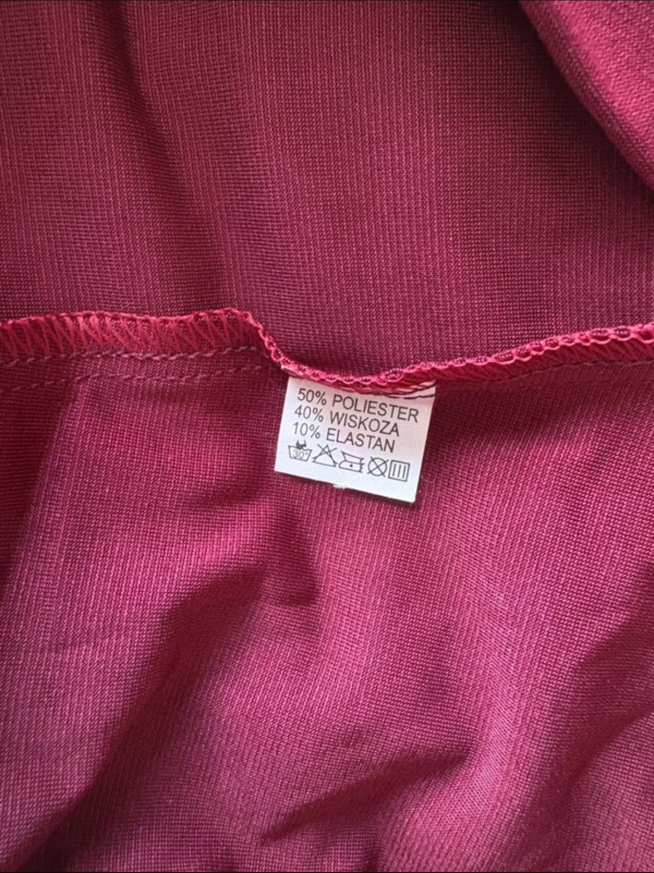 FM Collection long sleeve top Colour Burgundy Size L