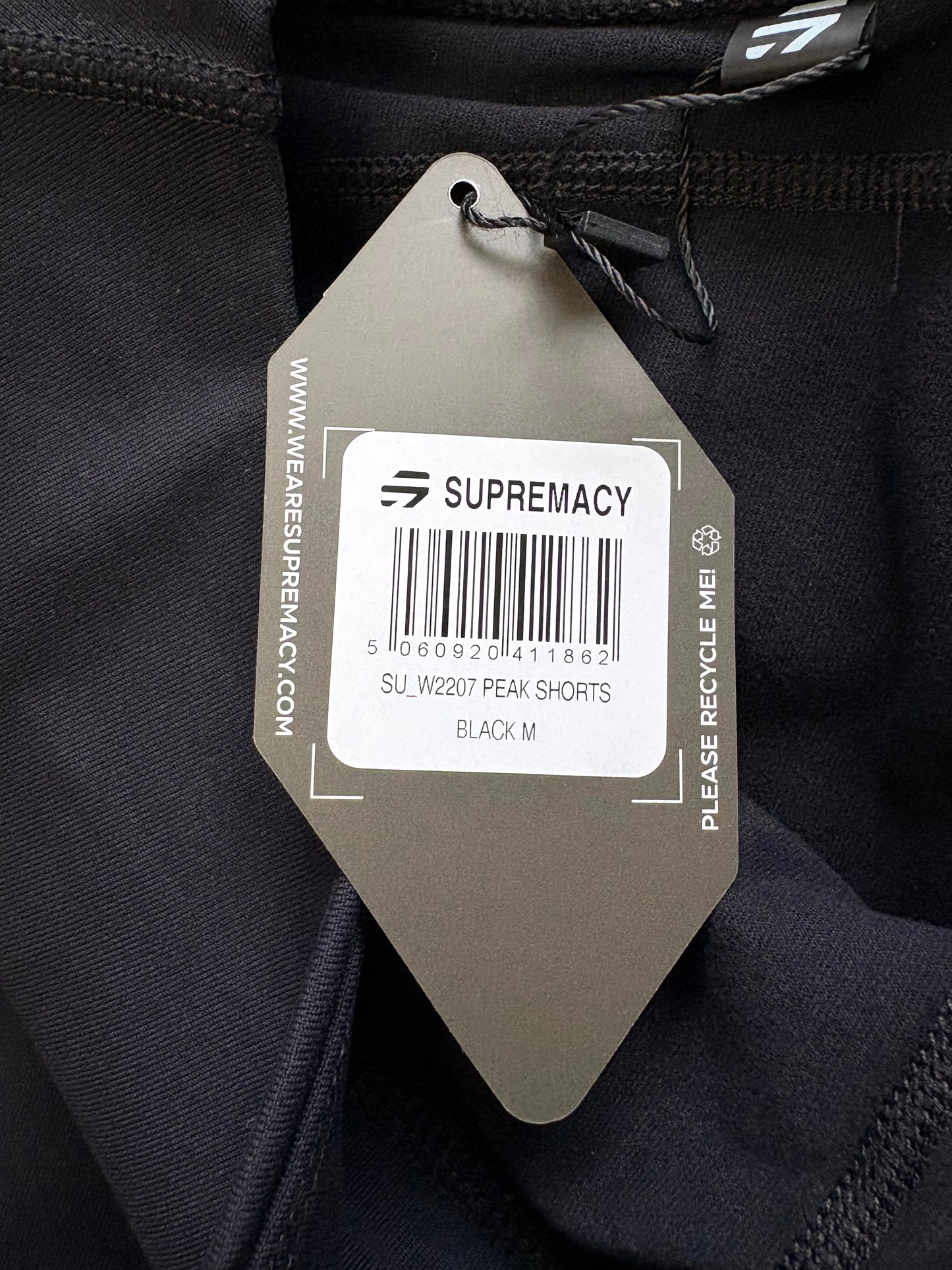 Supremacy Peak Shorts Colour Black Size M