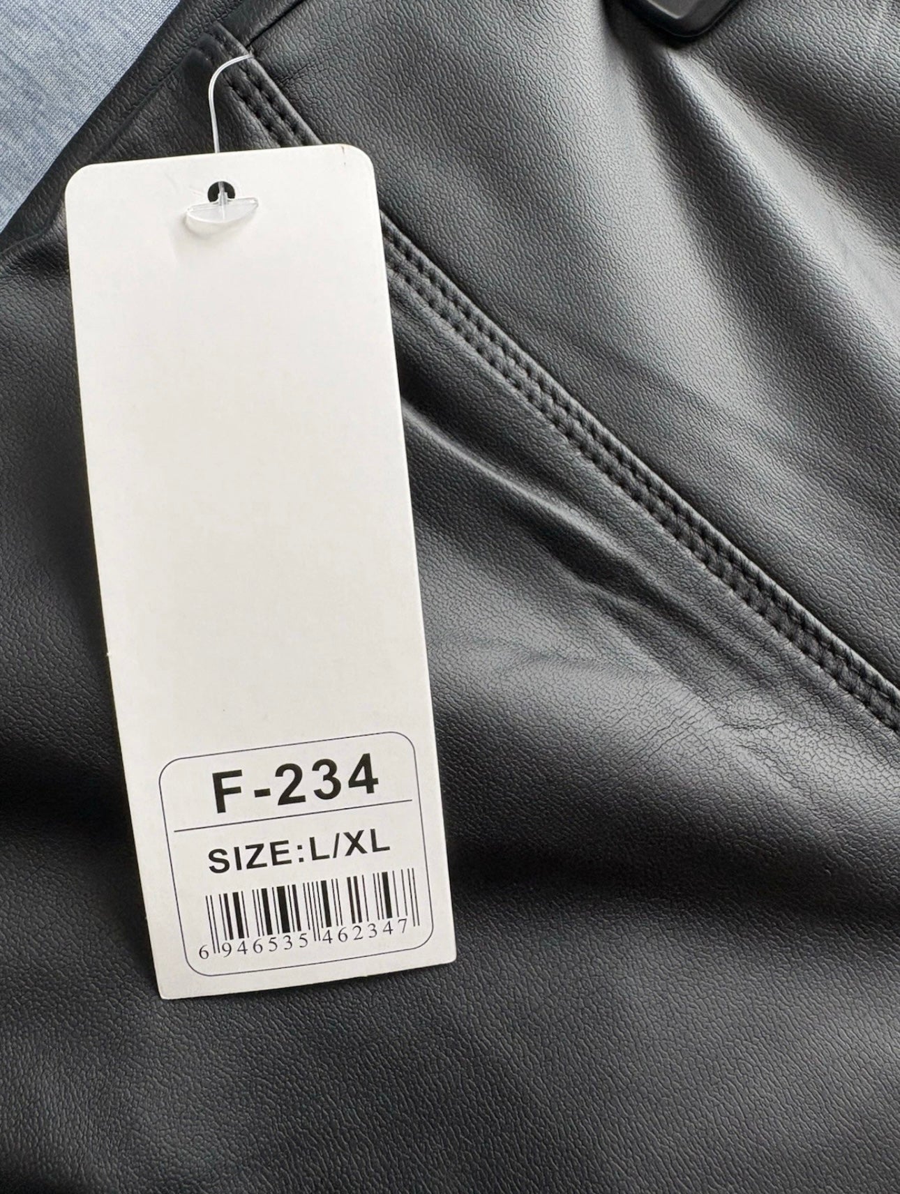 Bella Sirena Faux Leather Fleece Lined Leggings Colour Black Size L/XL One size 10-14