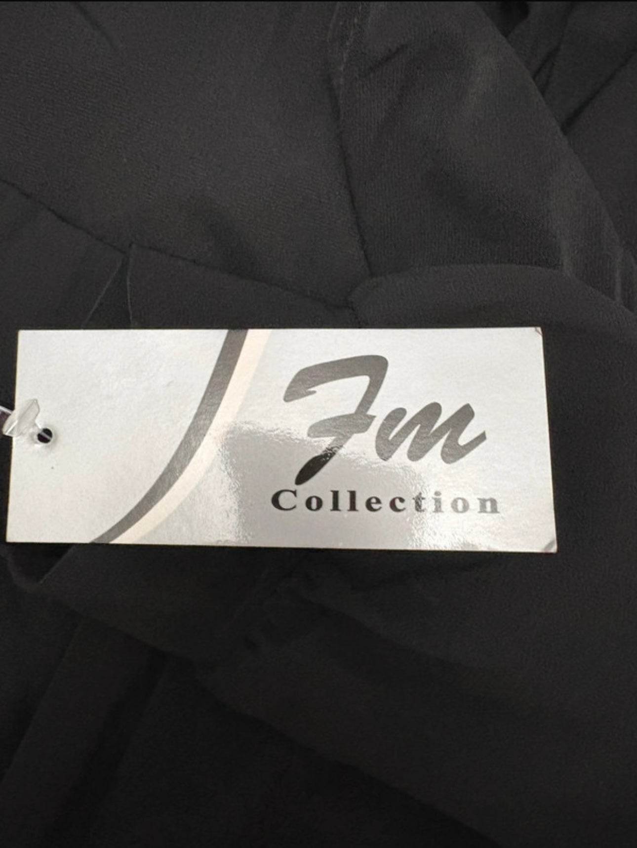FM Collection long sleeve top Colour Black Size M