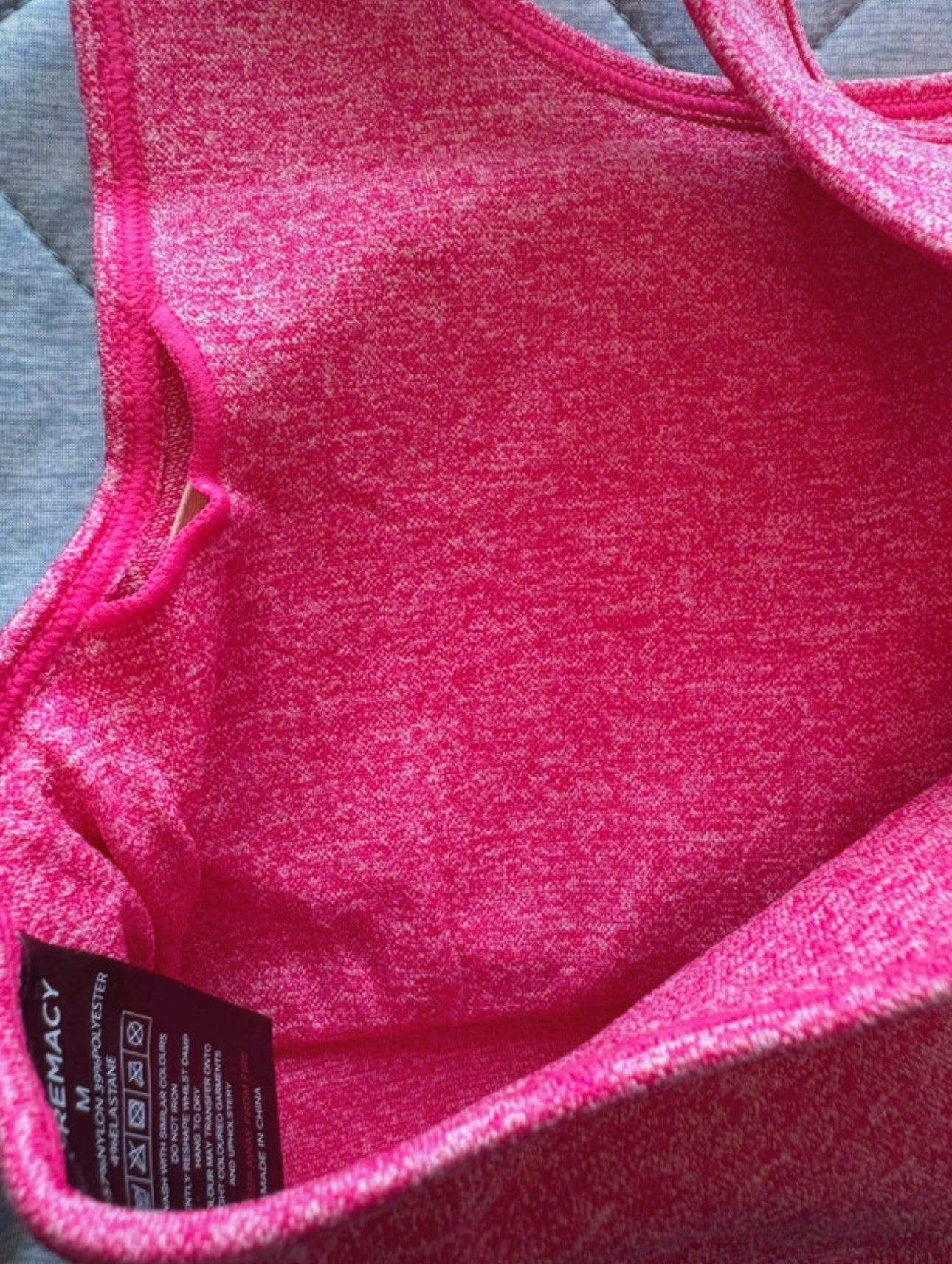 Supremacy Core Bra Top Colour Bright Pink
