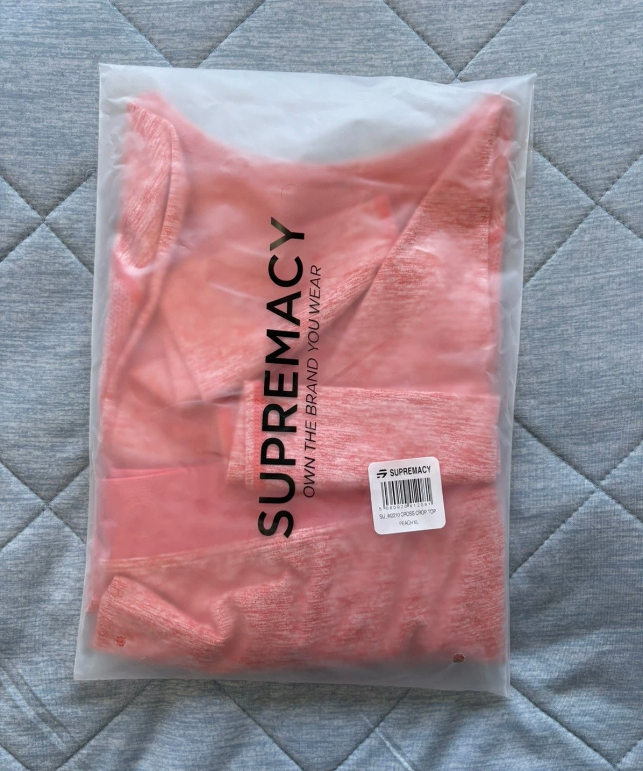 Supremacy Cross Crop Top Colour Peach