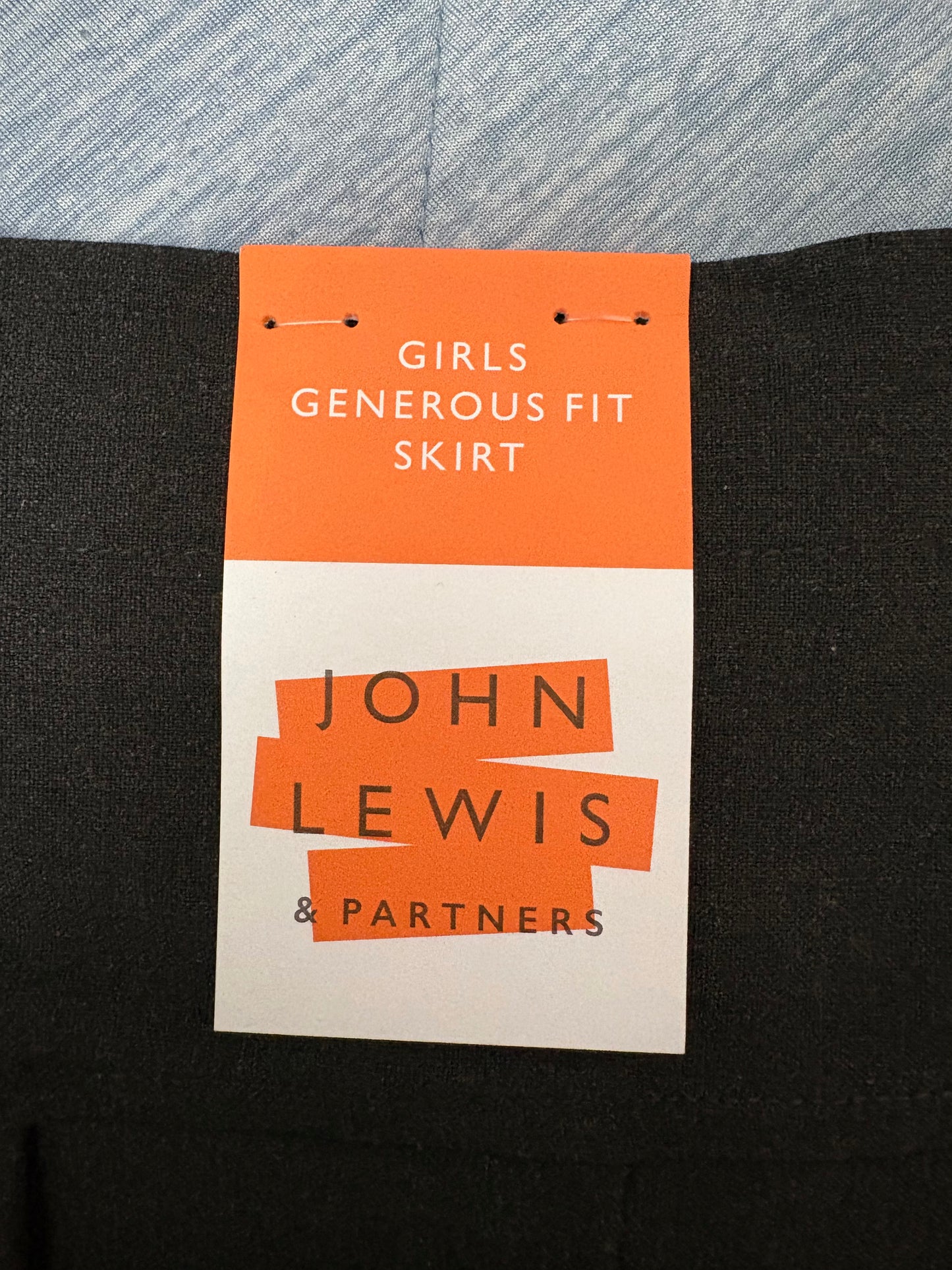John Lewis Generous Fit Skirt Colour Grey Size 4 years