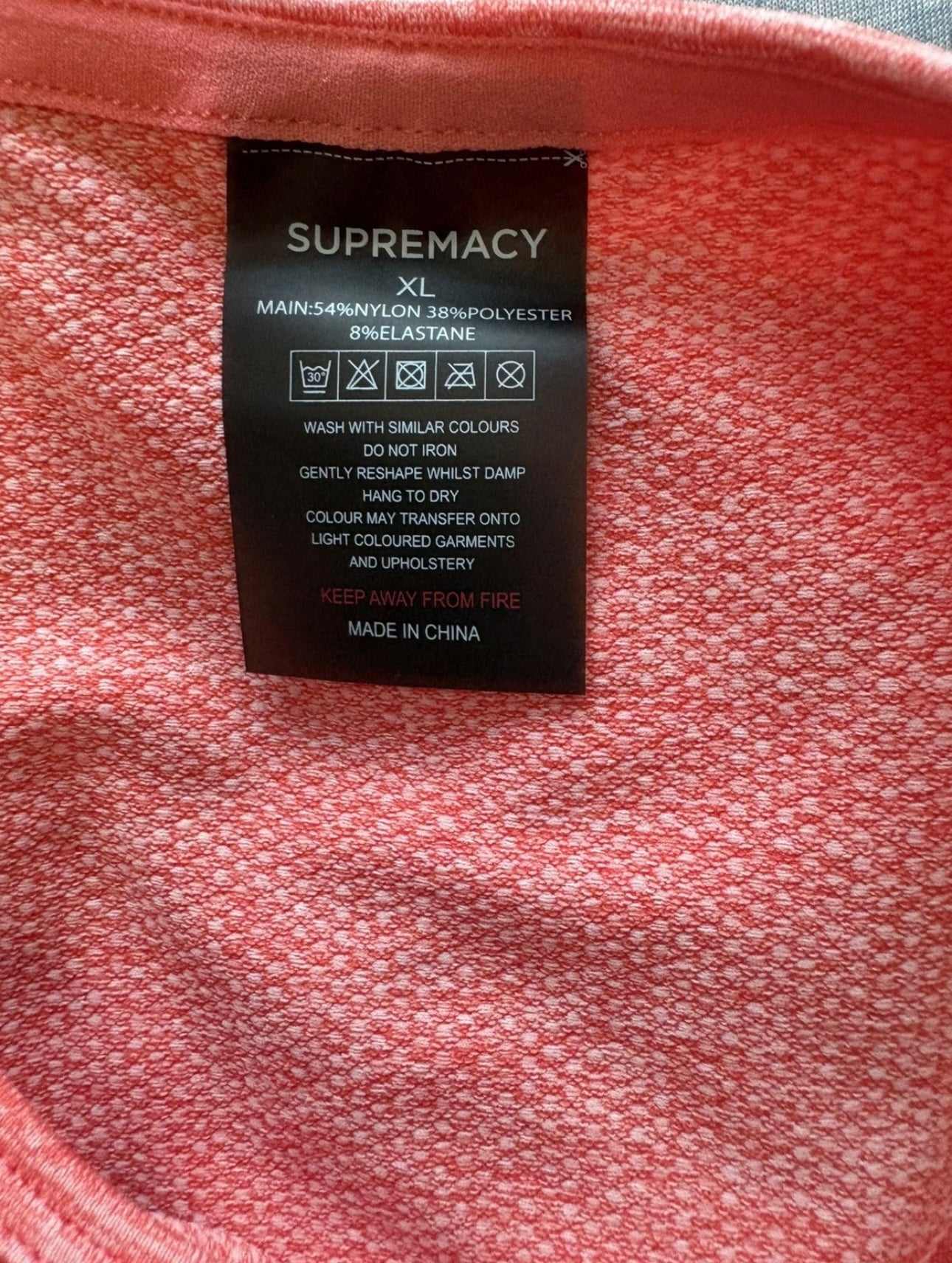 Supremacy Cross Crop Top Colour Peach