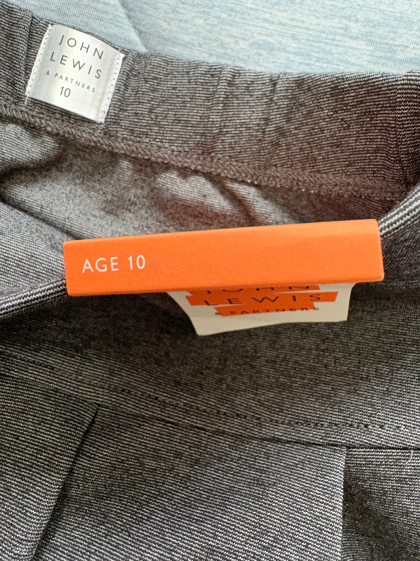 John Lewis Jersey Panel Pleated Skirt Colour Grey Size 10 Years