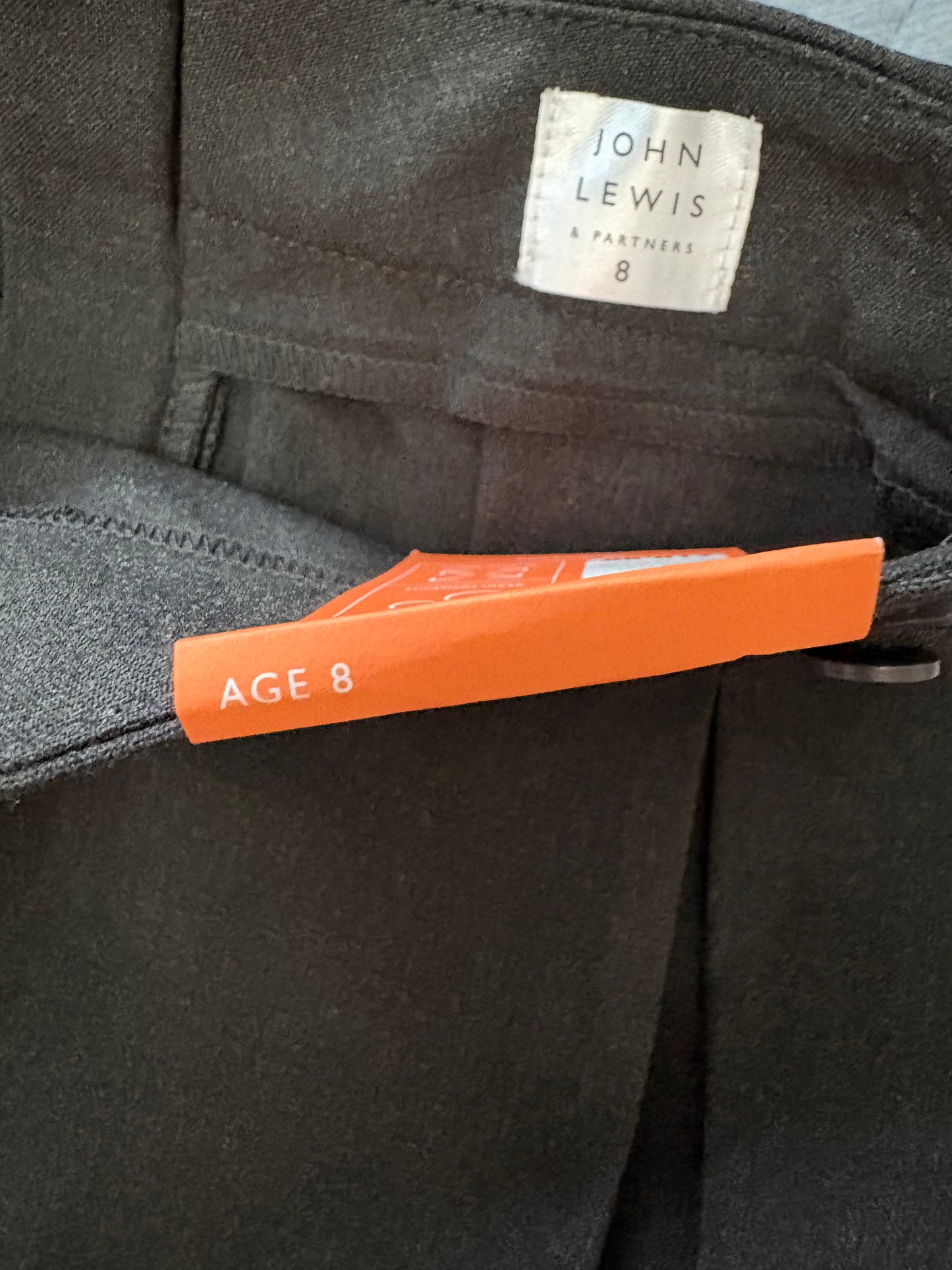John Lewis Pencil Skirt Colour Grey Size 8 Years