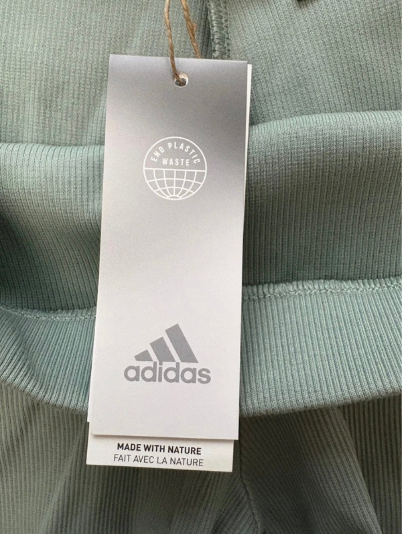 Adidas Lounge Ribbed Shorts Colour Silgrn Size 20-22