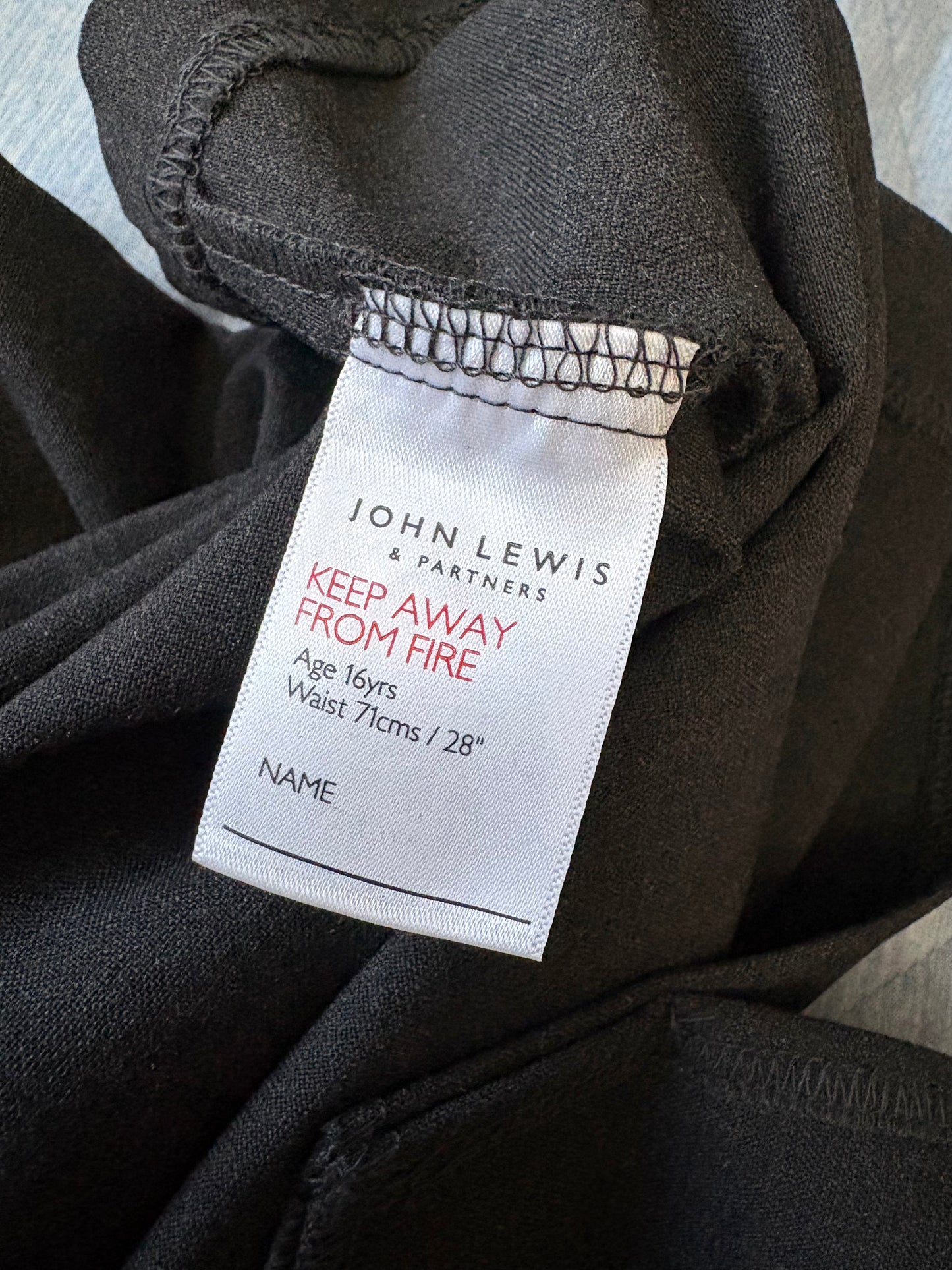 John Lewis Pencil Skirt Colour Grey Size 16 Years