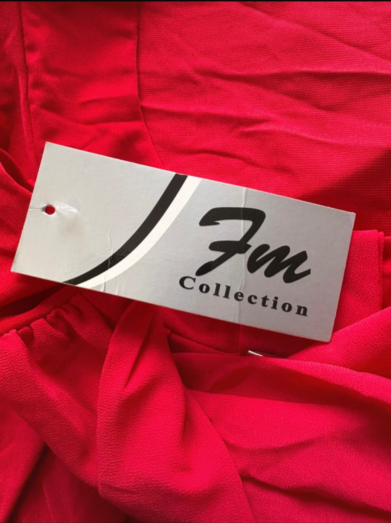 FM Collection long sleeve top Colour Red Size M