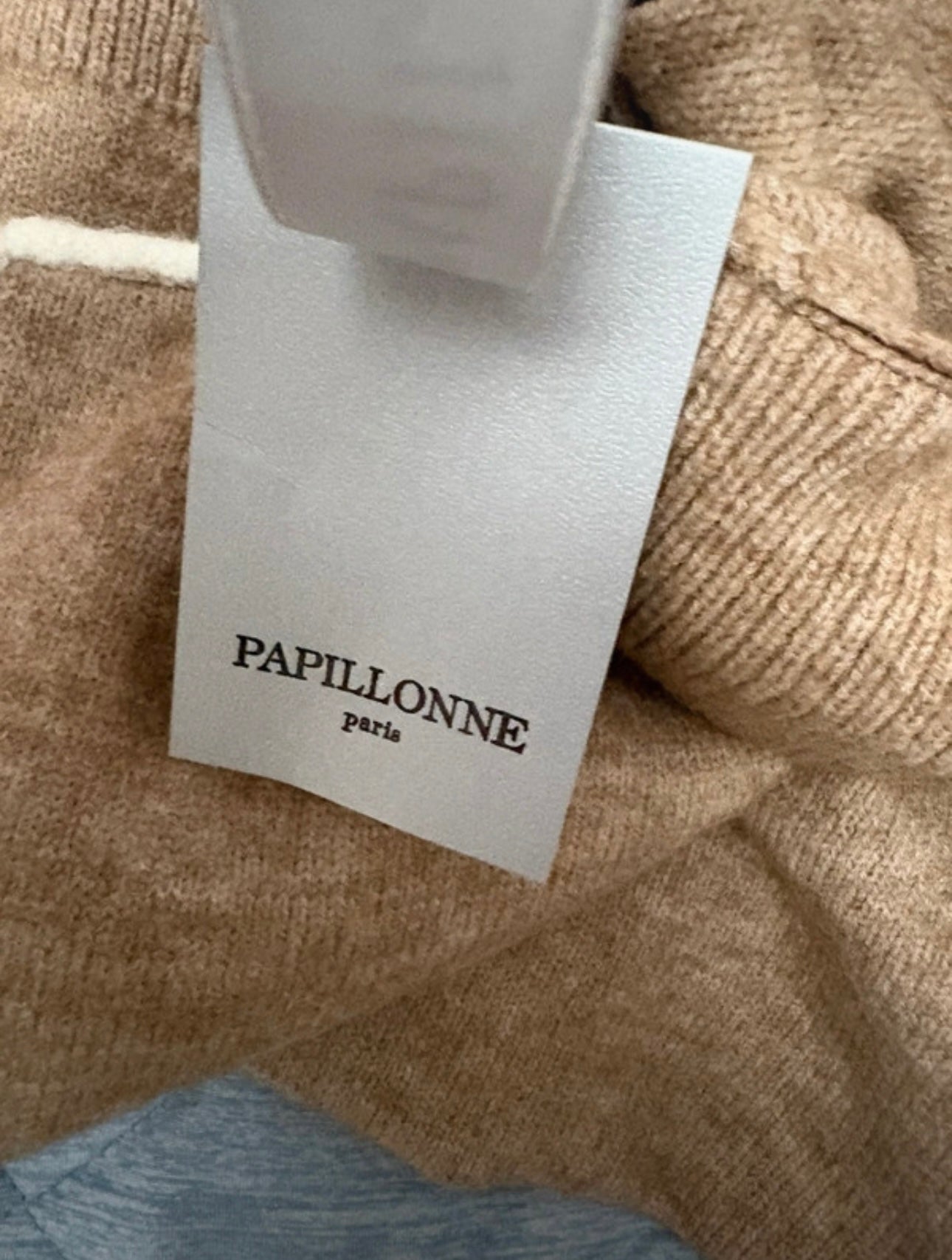 Papillonne Roll Neck Jumper Colour Beige One Size 10-22
