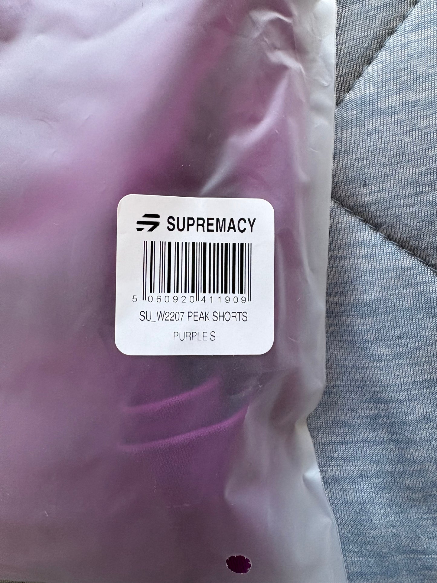 Supremacy Peak Shorts Colour Purple Size S