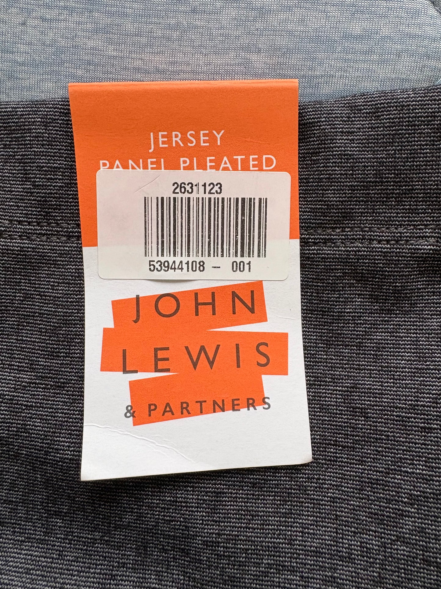 John Lewis Jersey Panel Pleated Skirt Colour Grey Size 10 Years