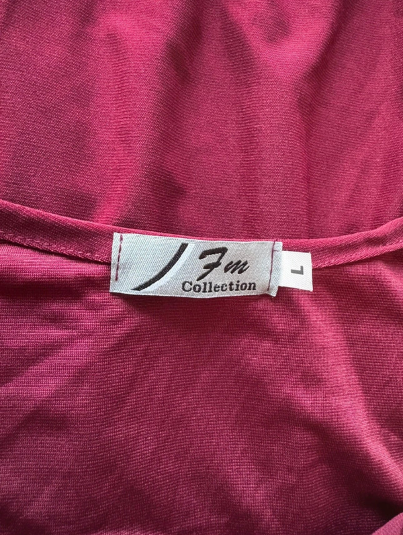 FM Collection long sleeve top Colour Burgundy Size L