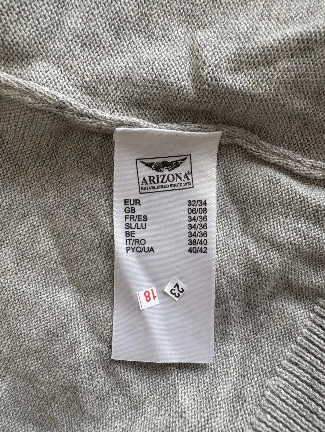 Arizona V Neck Jumper Colour Grey Size 6/8