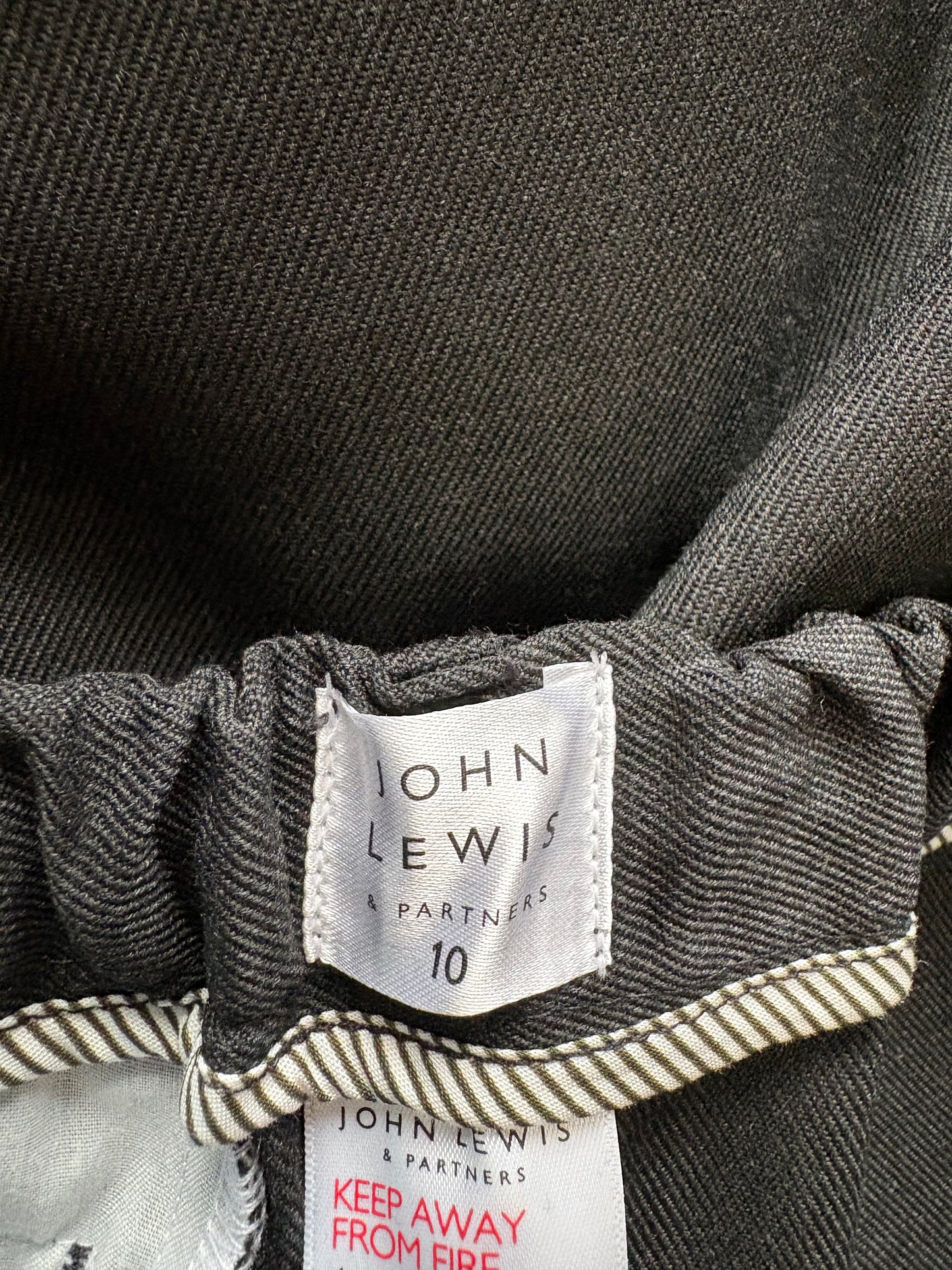 John Lewis Regular Fit Longer Length Trousers Colour Grey Size 10 Years