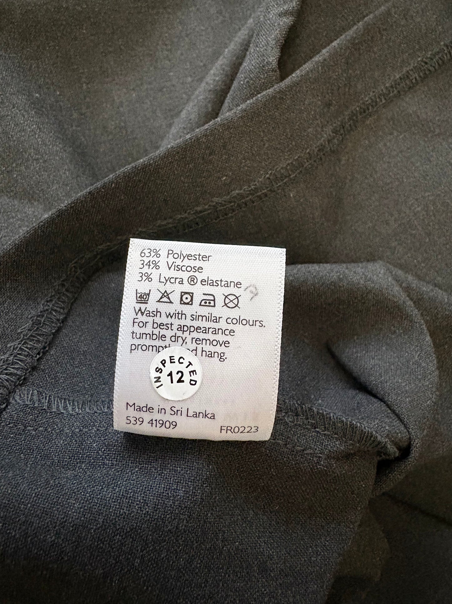 John Lewis Pencil Skirt Colour Grey Size 16 Years