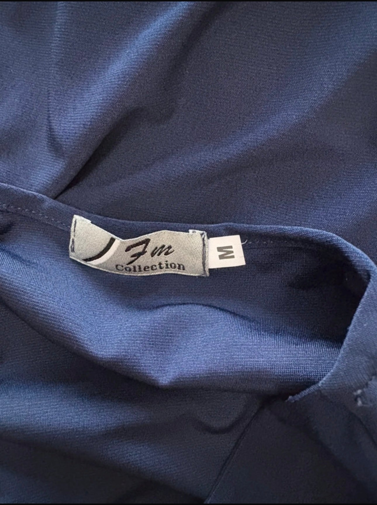 FM Collection long sleeve top Colour Navy Size M