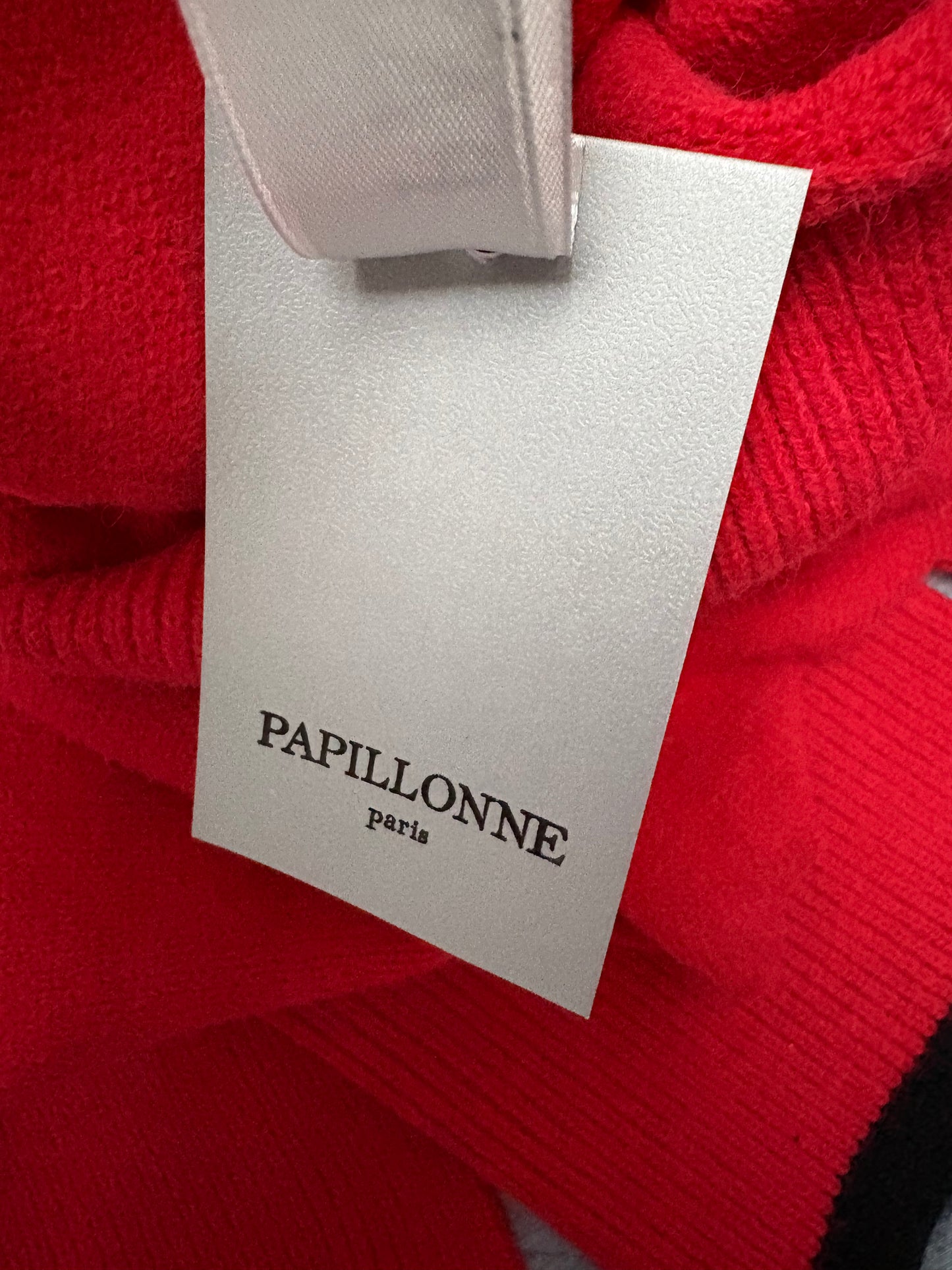 Papillonne Roll Neck Jumper Colour Red One Size 10-22