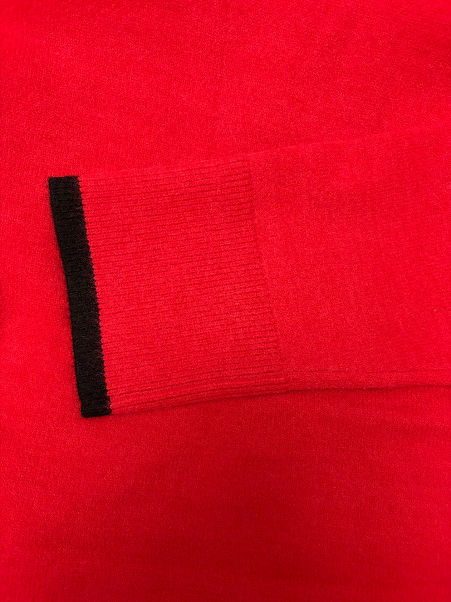 Papillonne Roll Neck Jumper Colour Red One Size 10-22