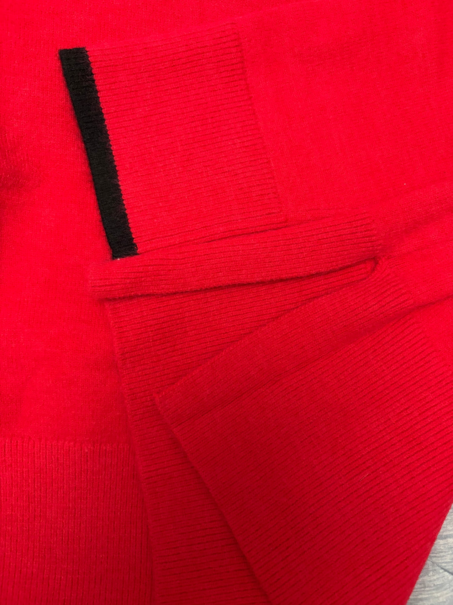 Papillonne Roll Neck Jumper Colour Red One Size 10-22