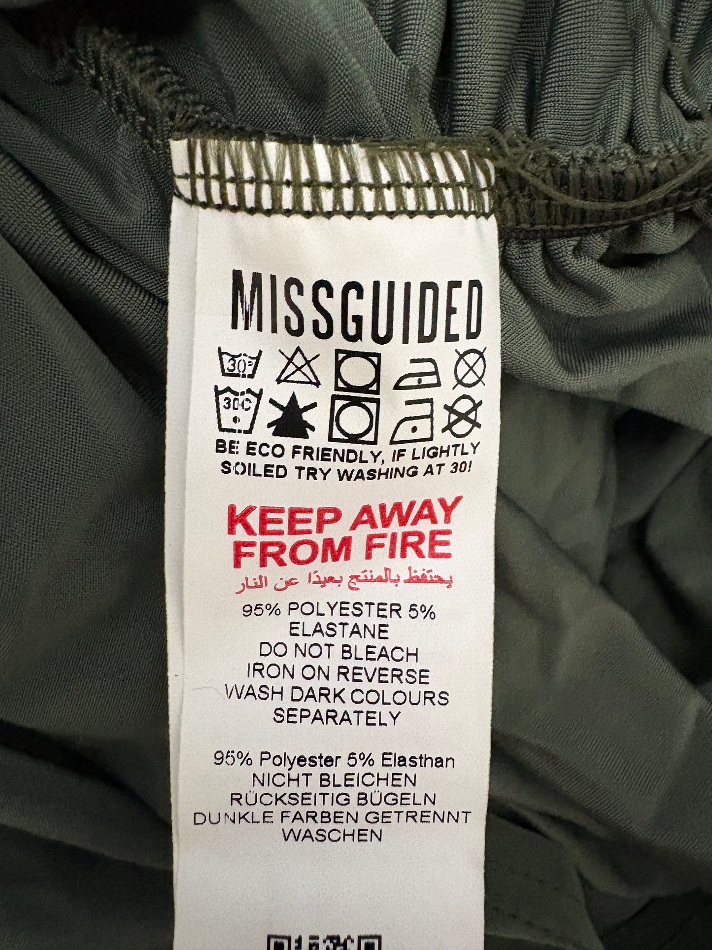 Missguided Maternity Ruched Side Short Sleeve Dress Colour Khaki Size 4