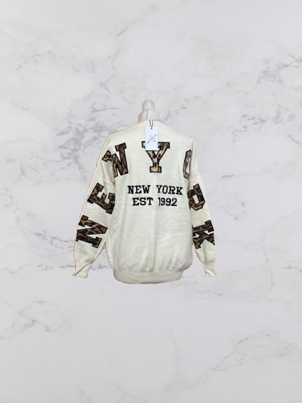 JS Millenium 'New York' Sequin Detail Jumper Colour Beige One Size 12-20