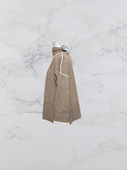 Papillonne Roll Neck Jumper Colour Beige One Size 10-22