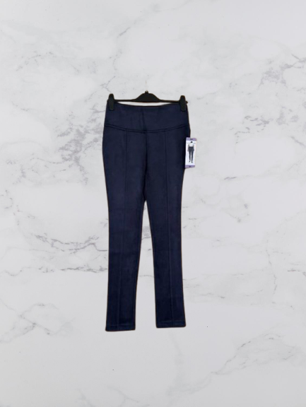 Andrew Marc stretch faux suede pull on pants Colour Navy Size XS
UK Size 8