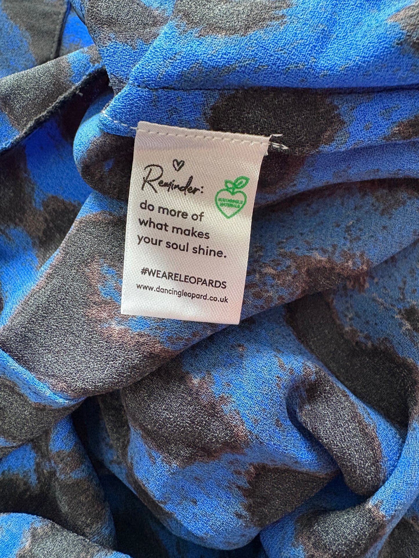 Dancing Leopard Print Jumpsuit Colour Blue Size 16