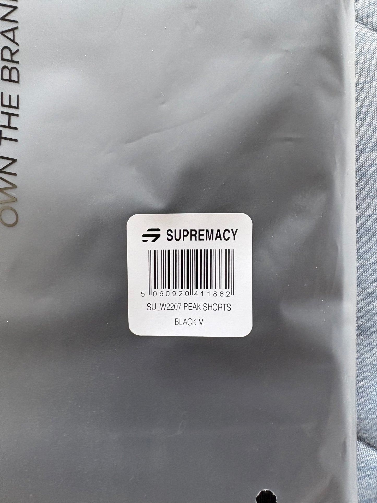 Supremacy Peak Shorts Colour Black Size M