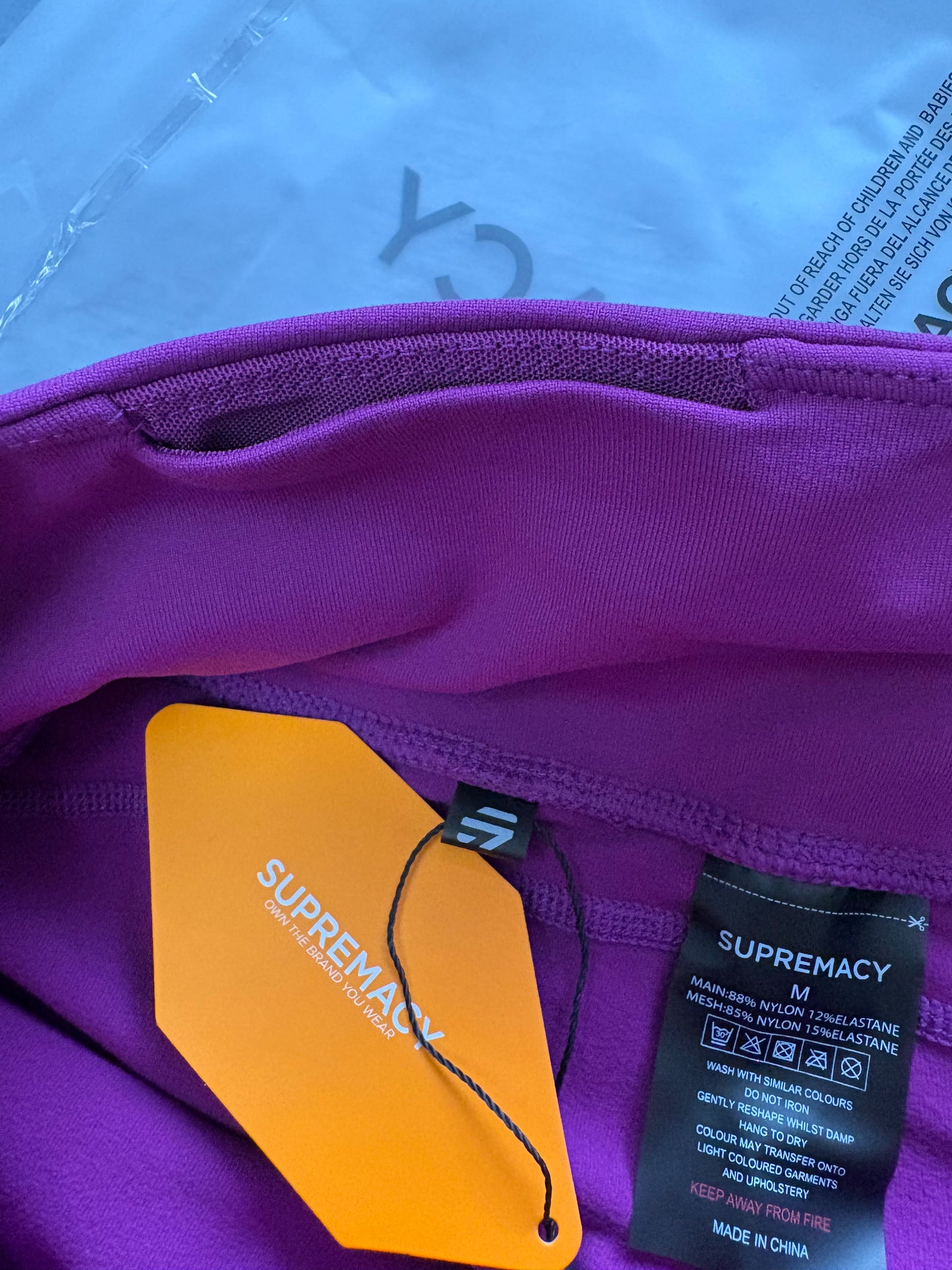 Supremacy Peak Shorts Colour Purple Size M