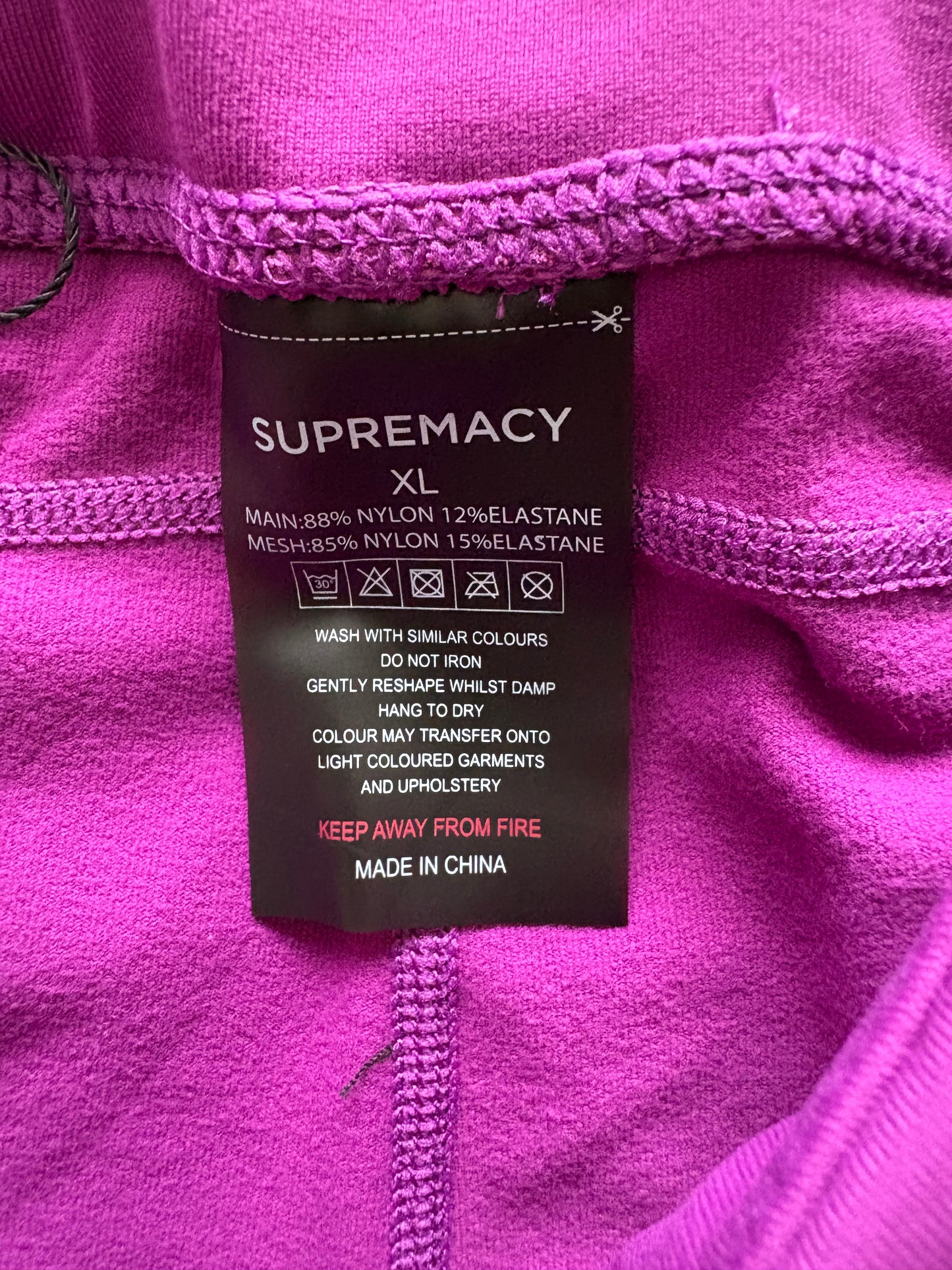 Supremacy Peak Shorts Colour Purple Size XL