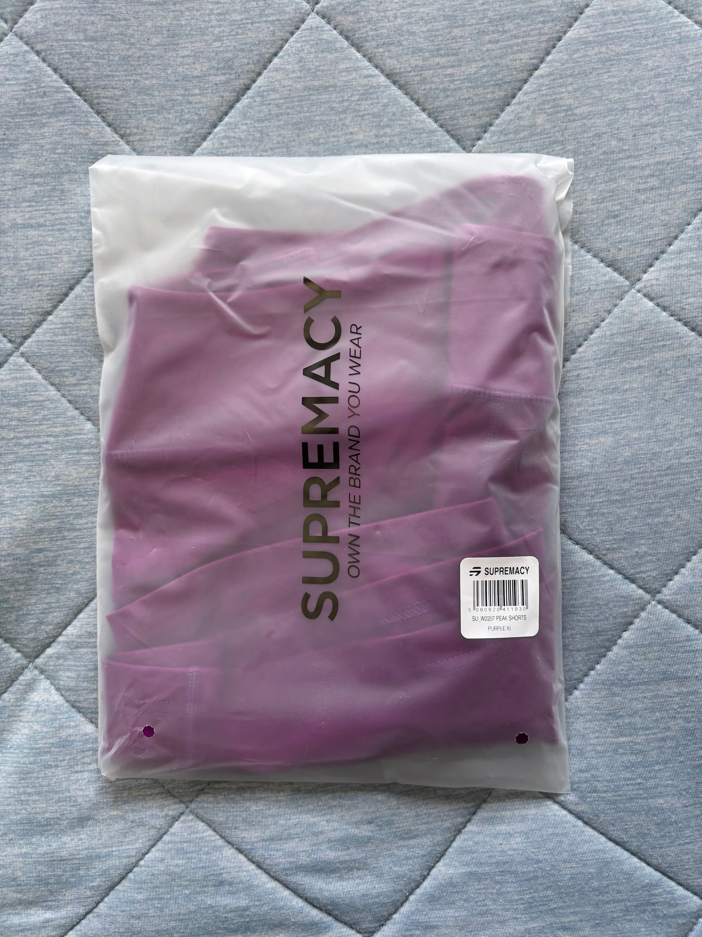 Supremacy Peak Shorts Colour Purple Size XL