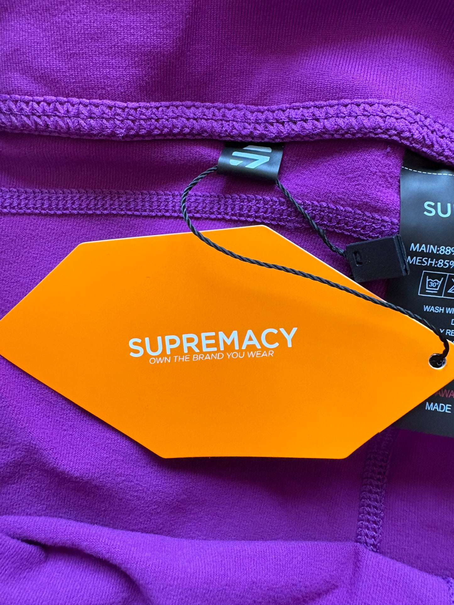 Supremacy Peak Shorts Colour Purple Size XXL