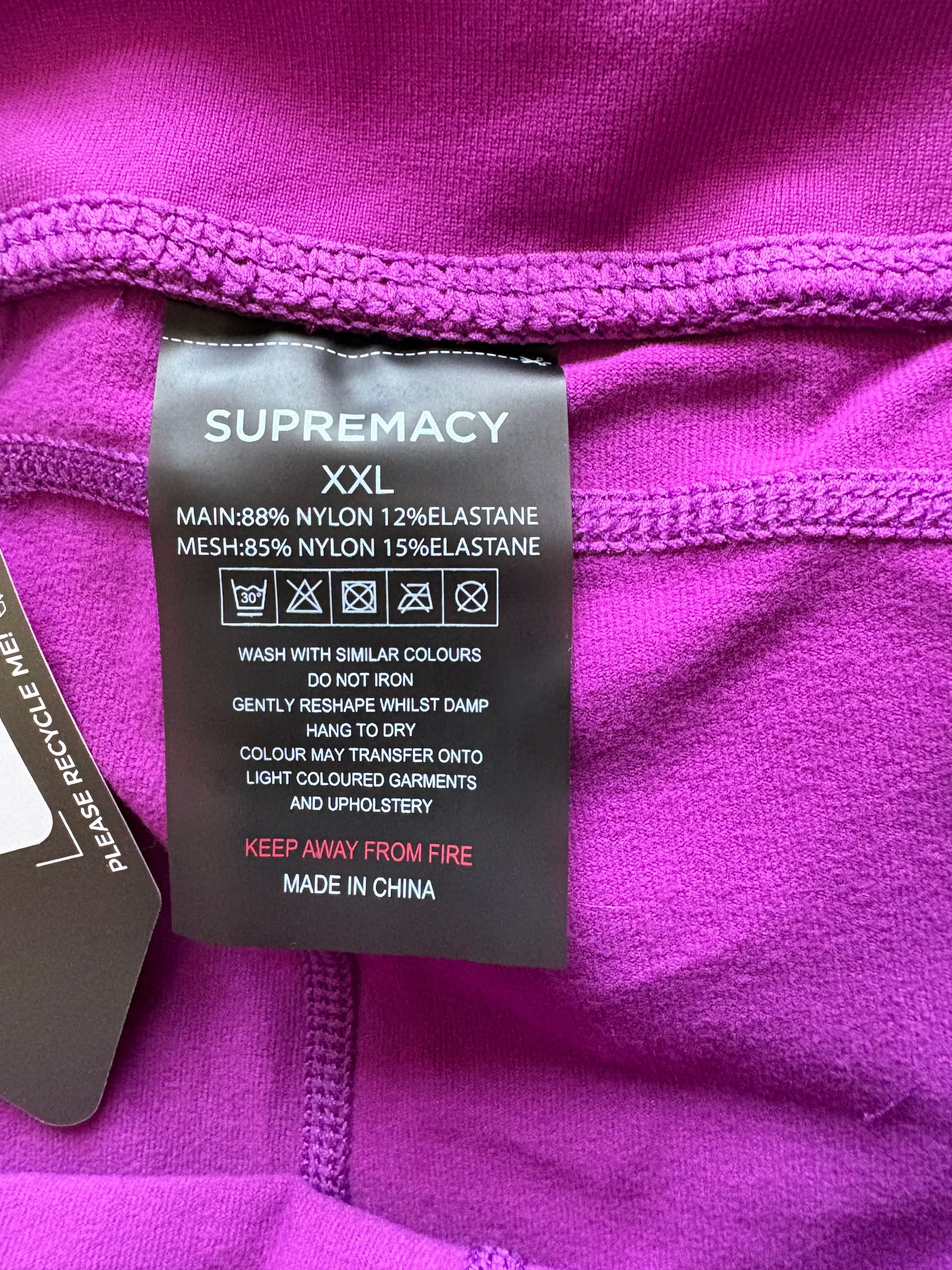 Supremacy Peak Shorts Colour Purple Size XXL