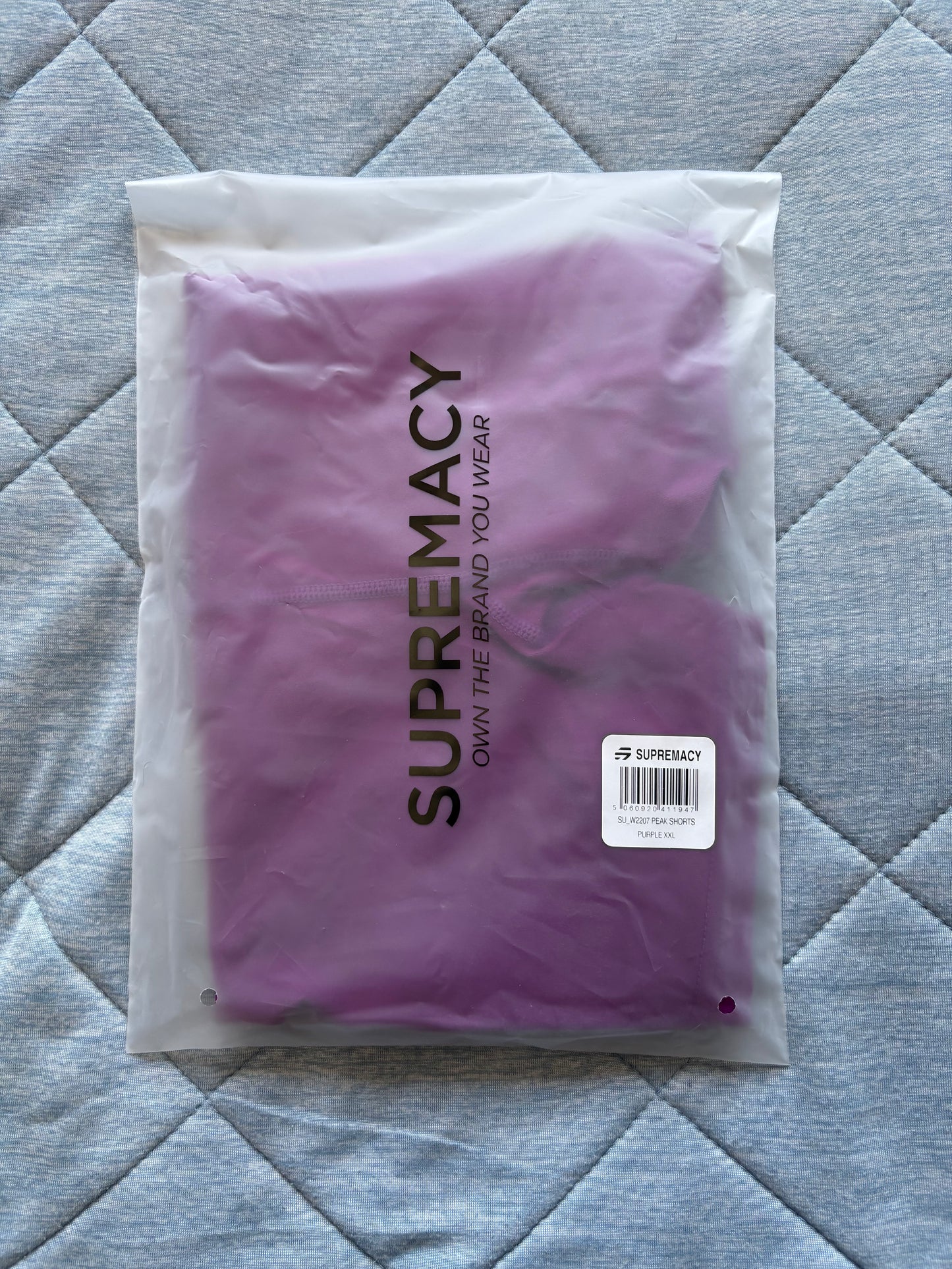 Supremacy Peak Shorts Colour Purple Size XXL