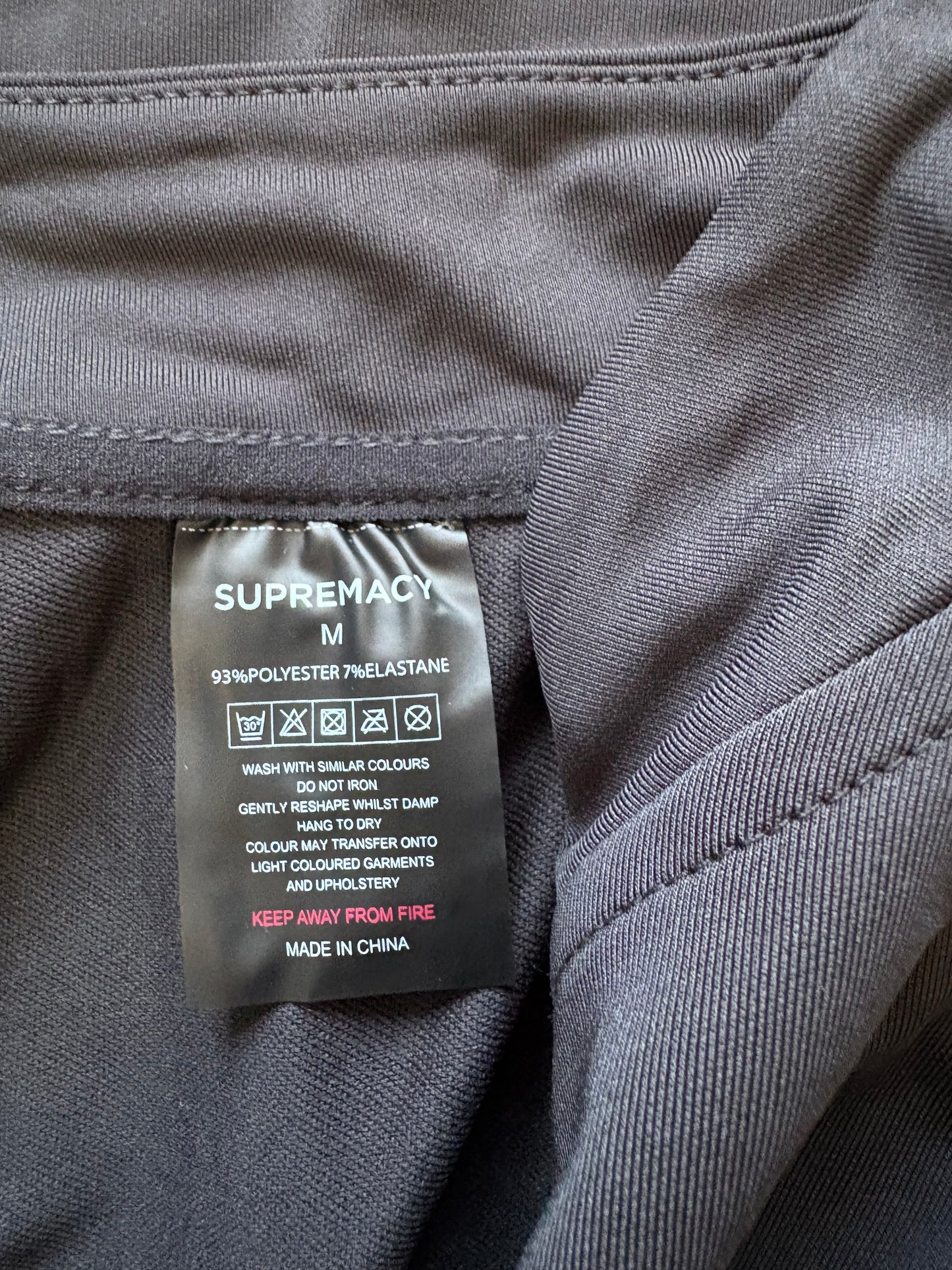 Supremacy Cross Quarter Zip Long Sleeve Top Colour Black Size M