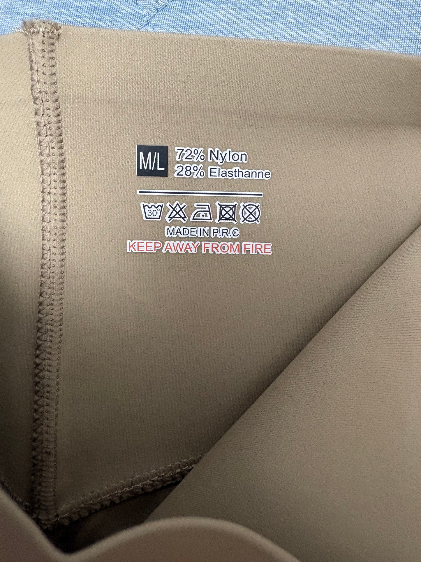 Yu & Me Cycling Shorts Colour Mocha Size M/L UK Size 8/10