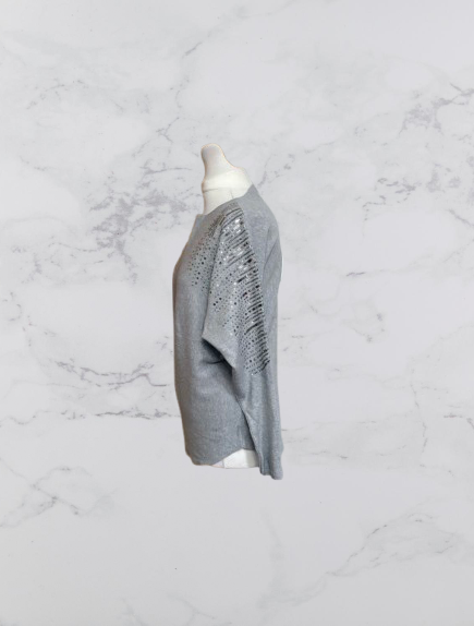 Best Live Sequin Batwing Jumper
Colour Grey One Size 10-16