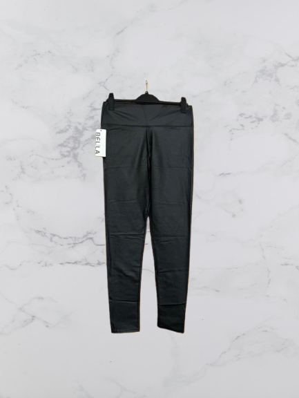Bella Sirena Faux Leather Fleece Lined Leggings Colour Black Size L/XL One size 10-14
