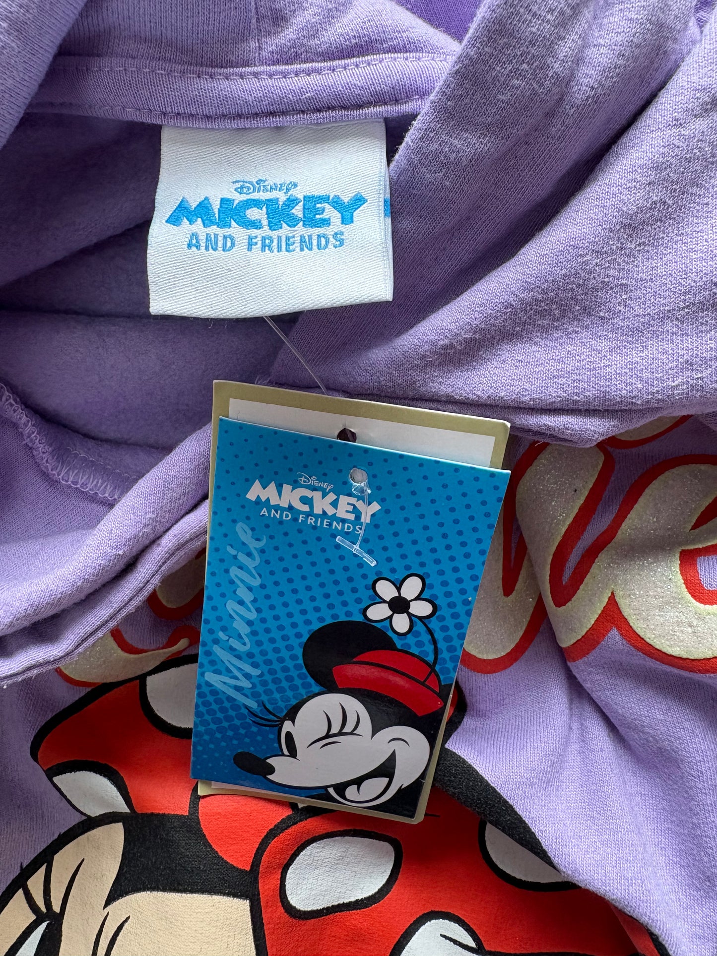 Disney @ V by Very Hooded 'Minnie Mouse' Jumper Colour Lilac Multi Size 6-7 Years