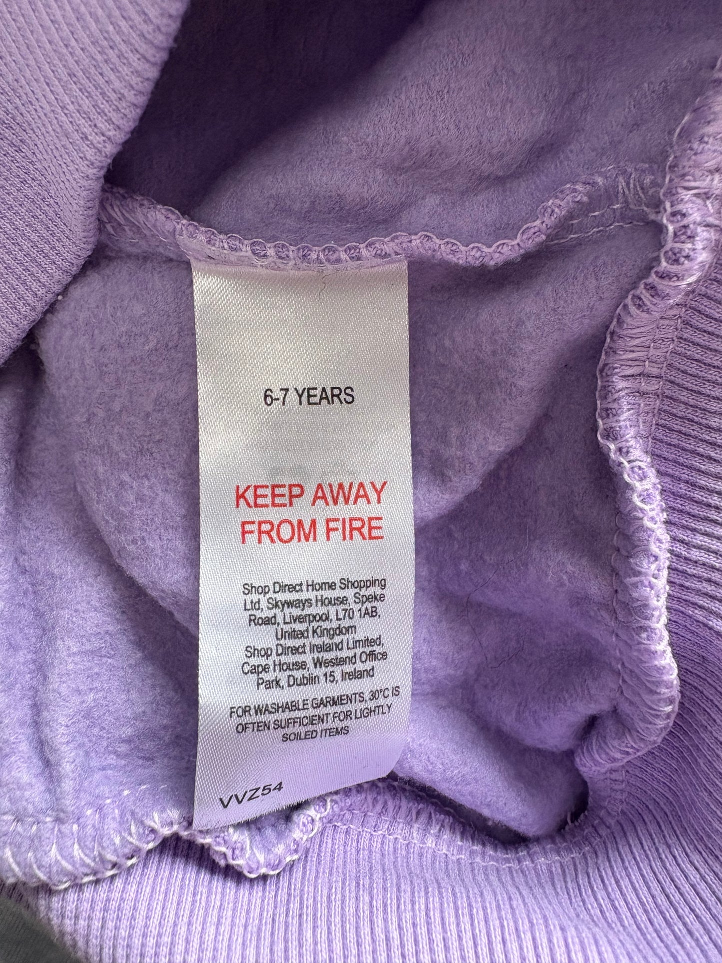 Disney @ V by Very Hooded 'Minnie Mouse' Jumper Colour Lilac Multi Size 6-7 Years