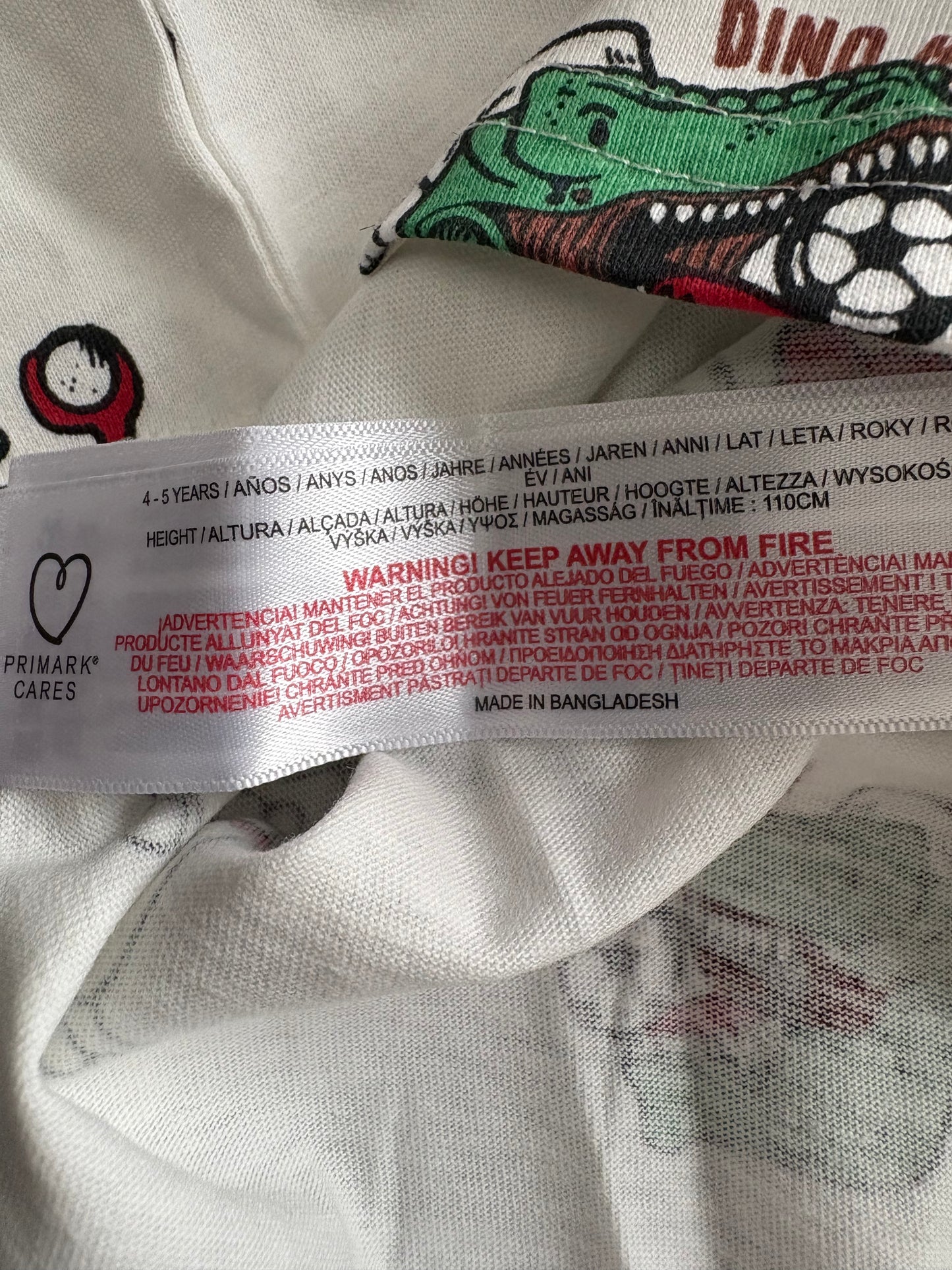 Primark 'Christmas' Long Sleeve Top Colour White Multi Size 4-5 Years