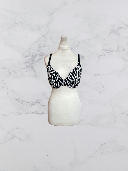 Pour Moi Glamazon Non Padded Underwired Top Colour Black/White Size 36F