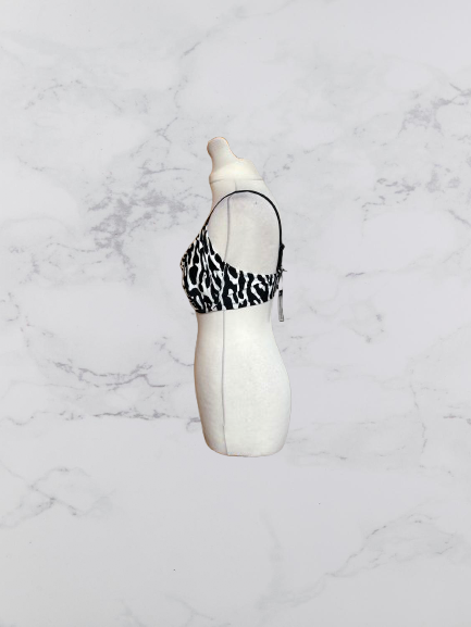 Pour Moi Glamazon Non Padded Underwired Top Colour Black/White Size 36F