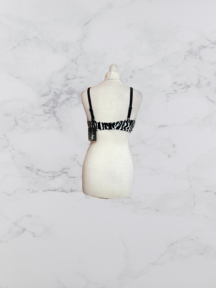 Pour Moi Glamazon Non Padded Underwired Top Colour Black/White Size 36F